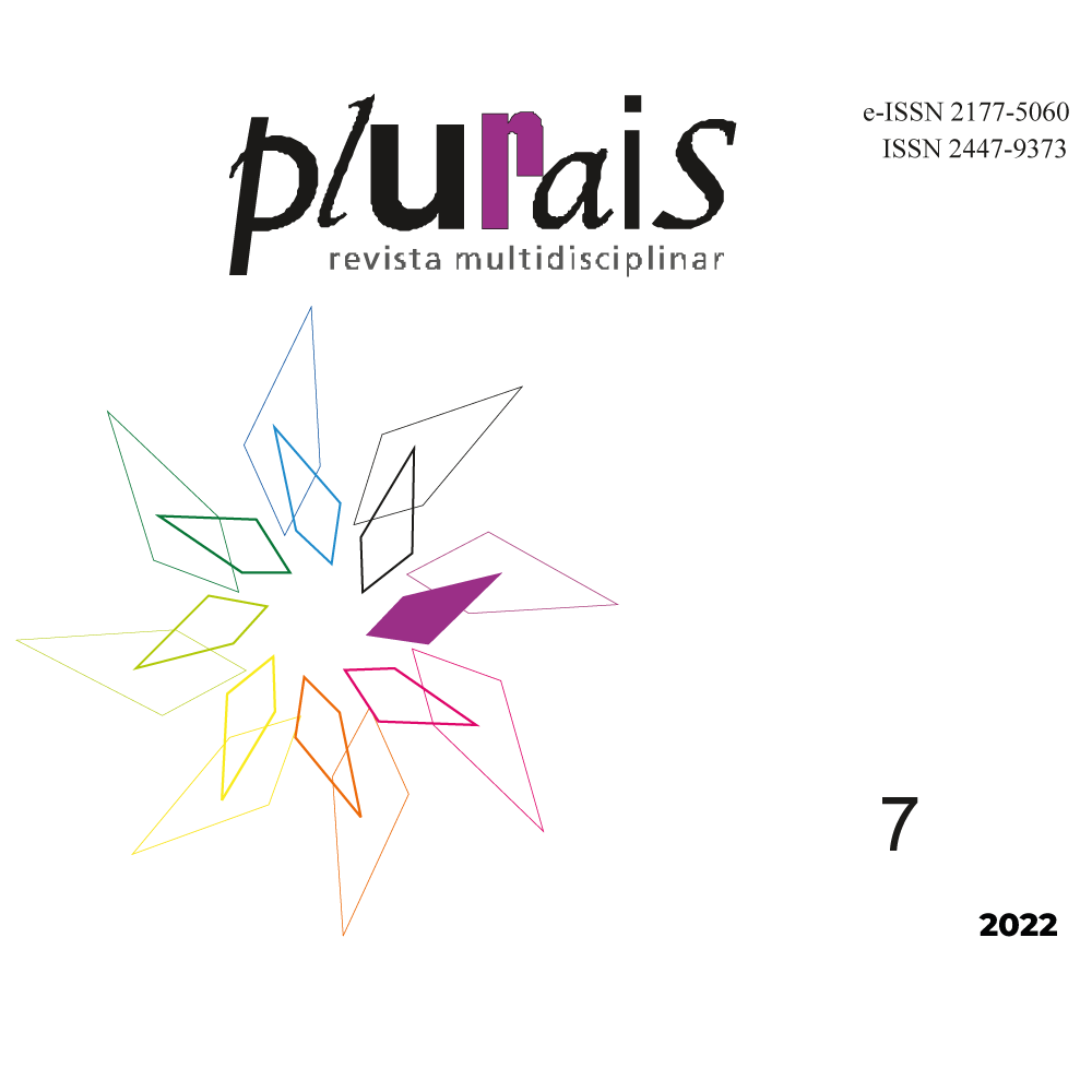 capa da Plurais - Revista Multidisciplinar - volume 7 - Fluxo Contínuo2022