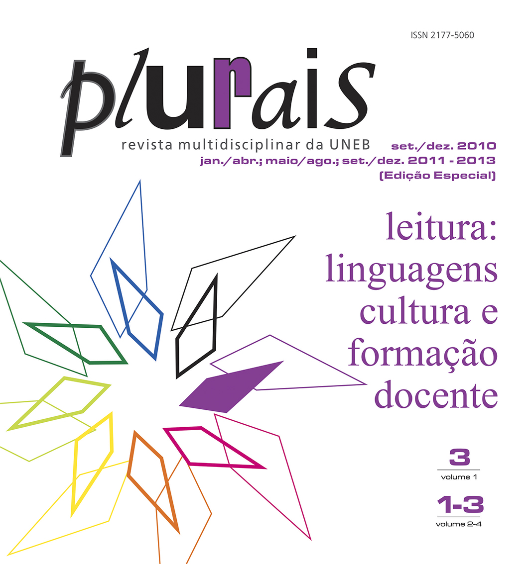 					Visualizar v. 1 n. 3 (2010): Leitura: linguagens, cultura e formação docente
				