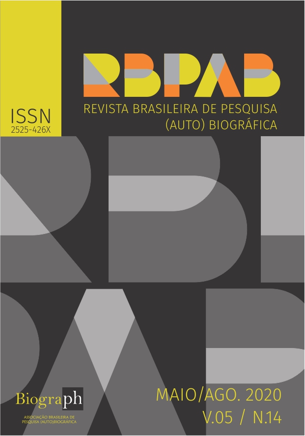 					Visualizar v. 5 n. 14 (2020): Revista Brasileira de Pesquisa (Auto)biográfica
				