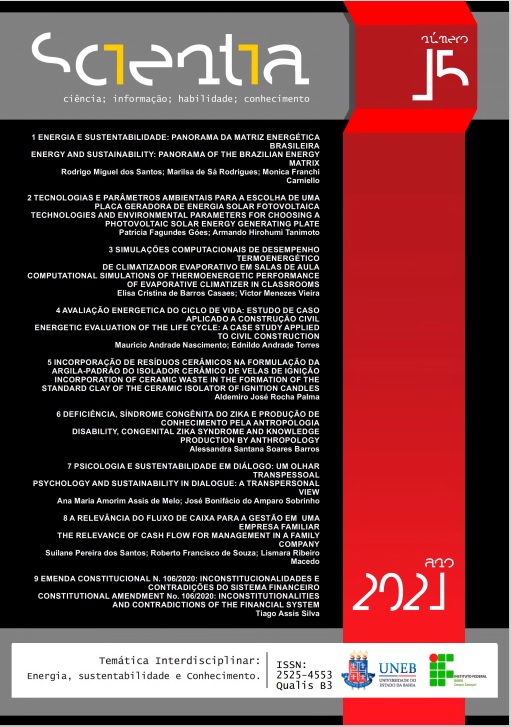 					Ver Vol. 6 Núm. 1 (2021): Revista Scientia 15, v. 6, n. 1, jan./abr. 2021
				