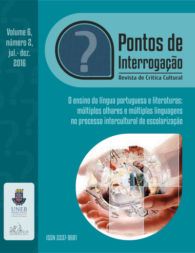 					Afficher Vol. 6 No. 2 (2016): O ensino da língua portuguesa e literaturas: múltiplos olhares e múltiplas linguagens no processo intercultural de escolarização
				